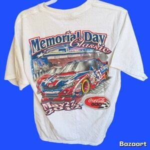 VINTAGE USA Jenson T Shirt Tee  Charolette Motor Speed Way Coca Cola 600 2012 M